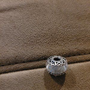 Pandora Iridescent White Glass Charm
